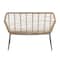 Manhattan Comfort Antibes 2.0 Steel Rattan 4-Piece Patio Conversation Set with Cushions in Cream OD-CV011-CR - alternate 4